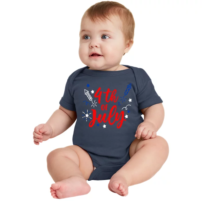 4th Of July Independence Day Celebration Baby Bodysuit