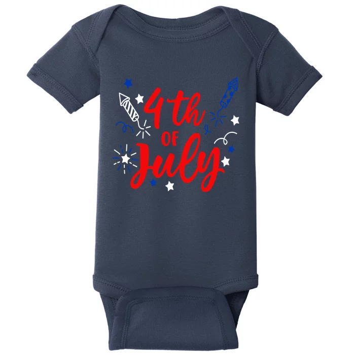 4th Of July Independence Day Celebration Baby Bodysuit