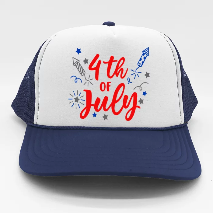 4th Of July Independence Day Celebration Trucker Hat