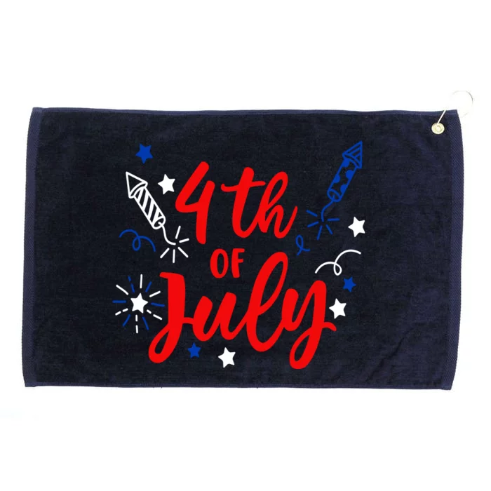 4th Of July Independence Day Celebration Grommeted Golf Towel