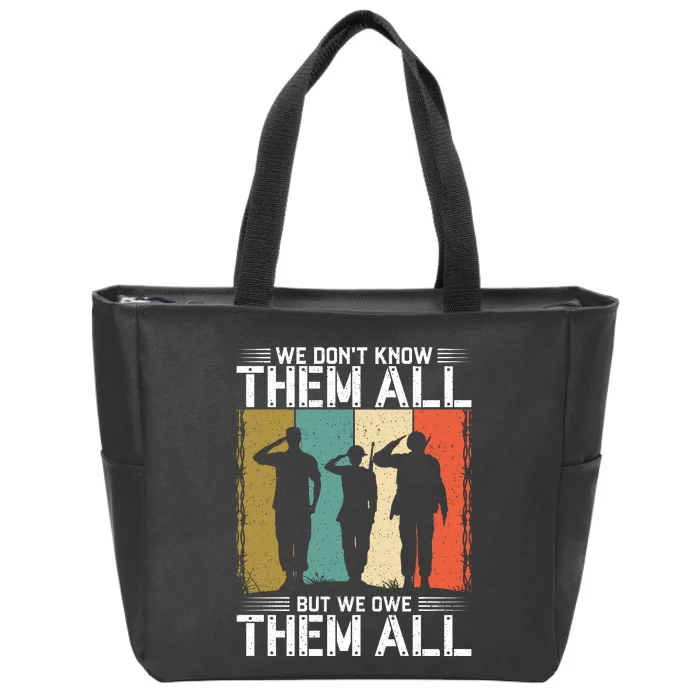 4th Of July Independence Day Graphic Zip Tote Bag