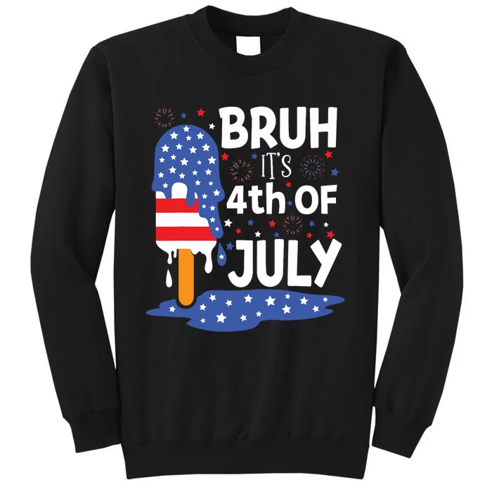 4th Of July Shirts For Bruh Ice Pops Cream Sweatshirt