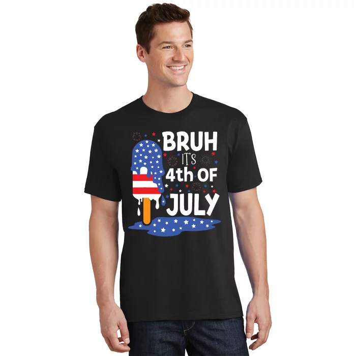 4th Of July Shirts For Bruh Ice Pops Cream T-Shirt