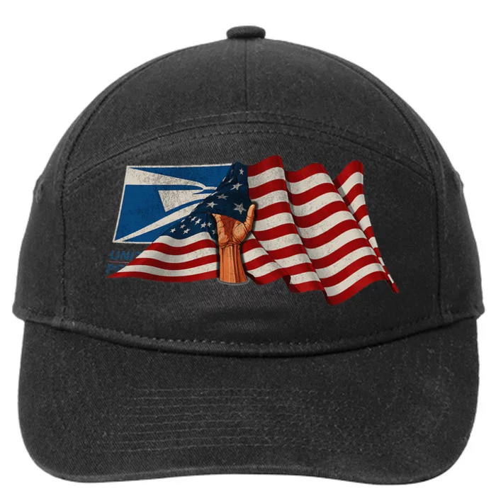 4th of July Independence Day Your Name US Postal Service 7-Panel Snapback Hat