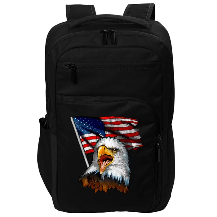 4th Of July Eagle American Flag Impact Tech Backpack