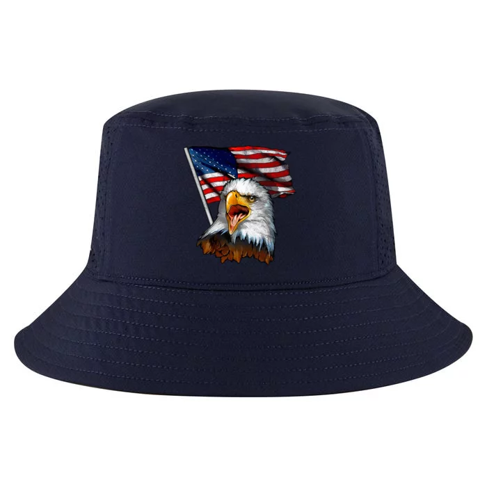 4th Of July Eagle American Flag Cool Comfort Performance Bucket Hat