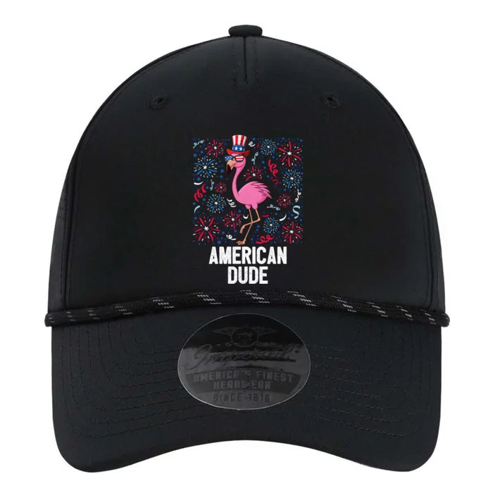 4th Of July American Dude Flamingo Us Flag Pride Patriotic Gift Performance The Dyno Cap