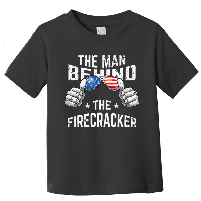 4th of July Pregnancy the Man Behind the Firecracker Toddler T-Shirt