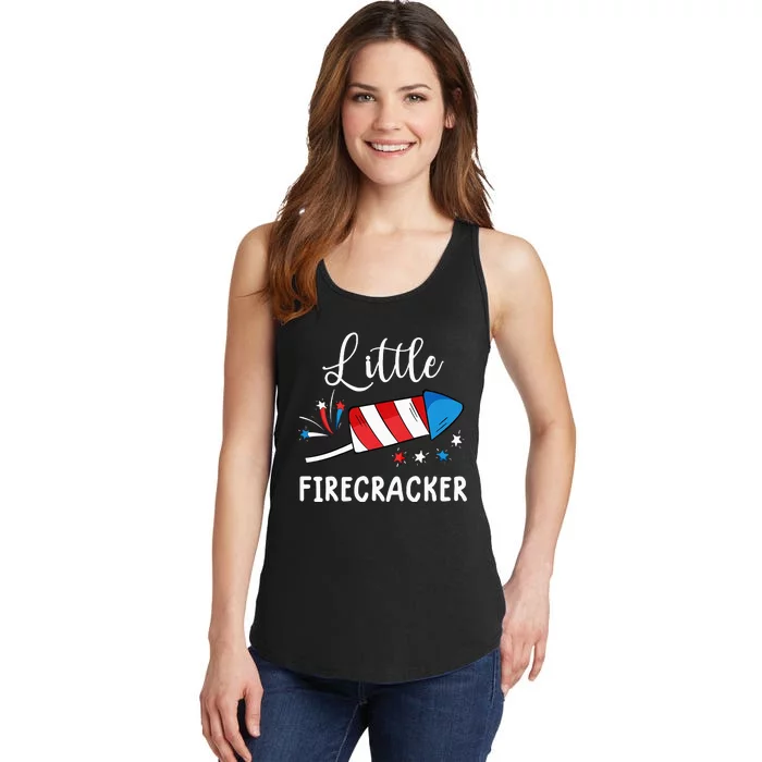 4th of july for little firecracker Ladies Essential Tank