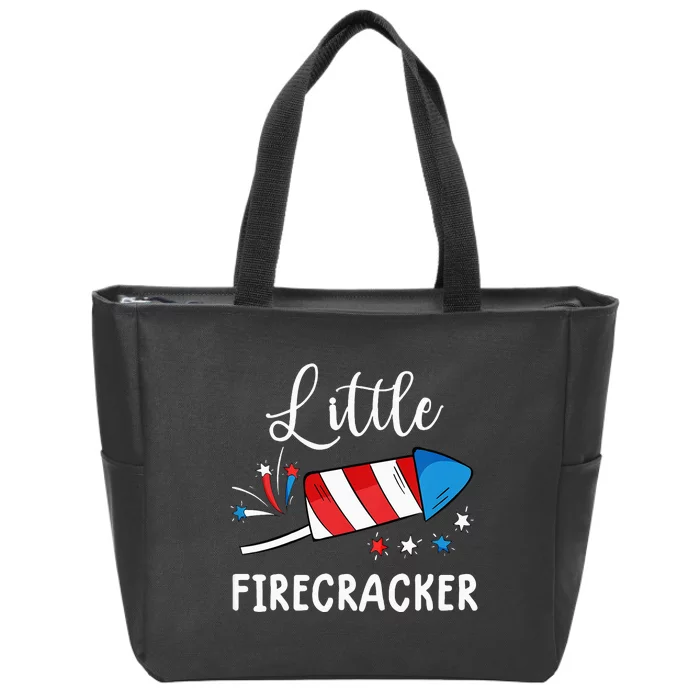 4th of july for little firecracker Zip Tote Bag