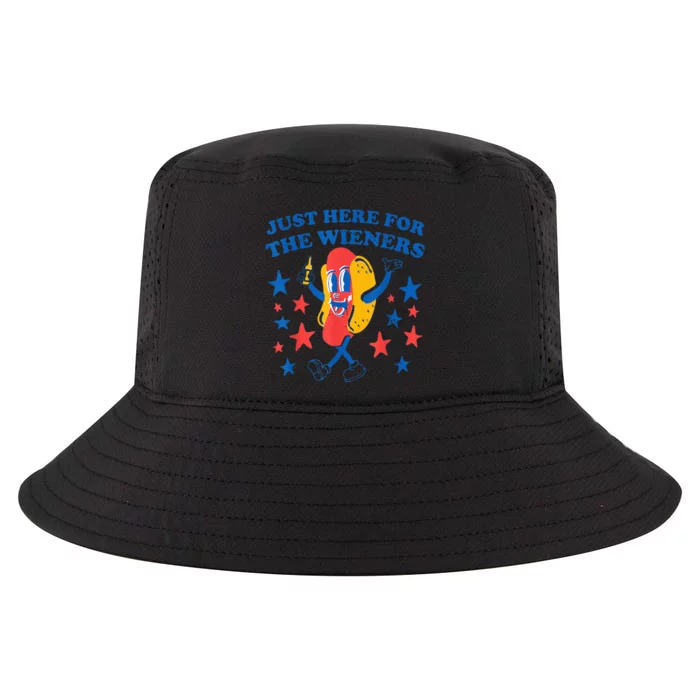 4Th Of July Hot Dog I'm Just Here For The Wieners Cool Comfort Performance Bucket Hat