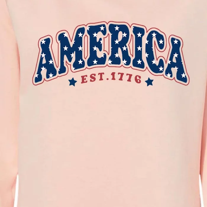 4th of july America Est 1776 4th july Womens California Wash Sweatshirt