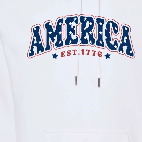 4th of july America Est 1776 4th july Premium Hoodie