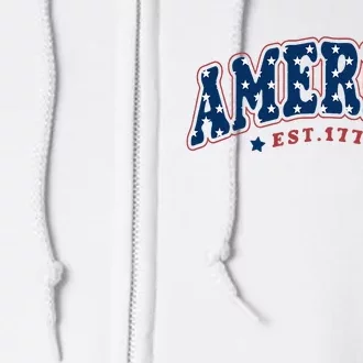 4th of july America Est 1776 4th july Full Zip Hoodie