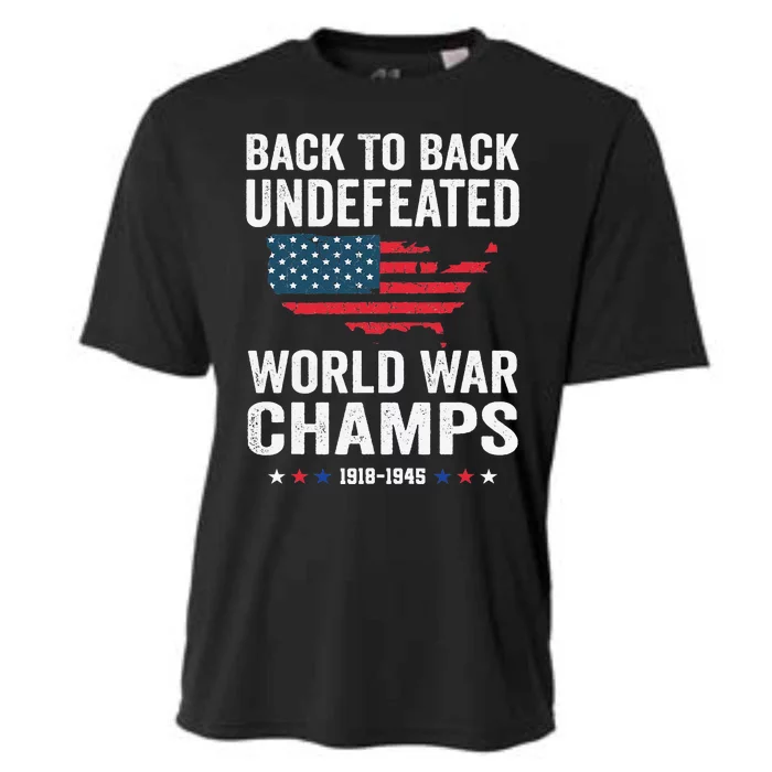 4th Of July Back To Back Undefeated World War Champs Cooling Performance Crew T-Shirt