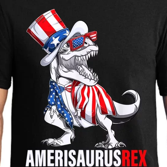 4th Of July T Rex Dinosaur Amerisaurus Rex Pajama Set