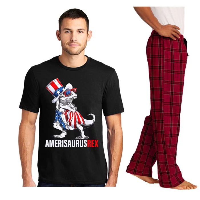 4th Of July T Rex Dinosaur Amerisaurus Rex Pajama Set