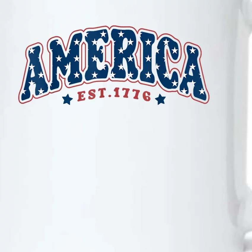 4th Of July America Est 1776 Black Color Changing Mug