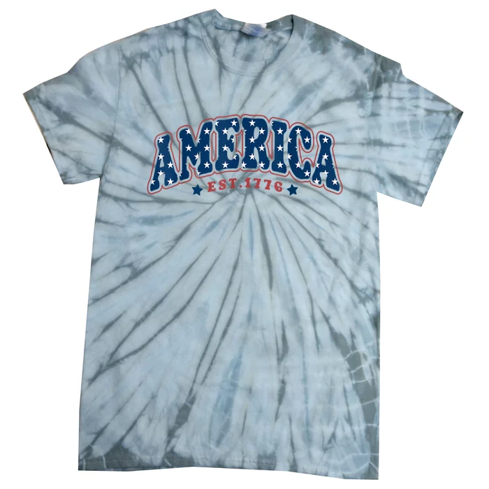 4th Of July America Est 1776 Tie-Dye T-Shirt