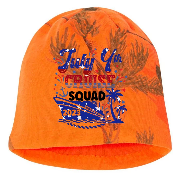 4Th Of July Cruise Squad Matching Vacation Cruise Ship Gift Kati - Camo Knit Beanie