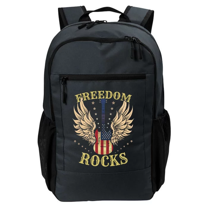 4th Of July American Flag Usa Freedom Rocks Great Gift Daily Commute Backpack