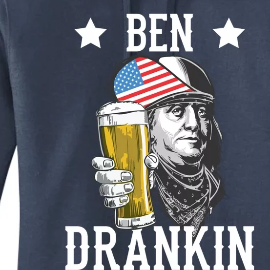 4th Of July Tee Ben Drankin Gift Women's Pullover Hoodie