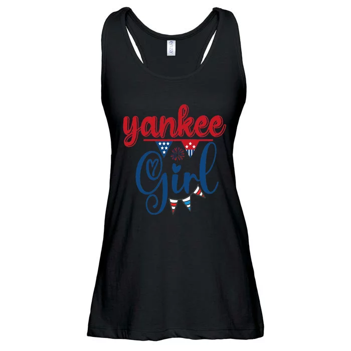 4th Of July Yankee American Flag Fourth Of July Ladies Essential Flowy Tank