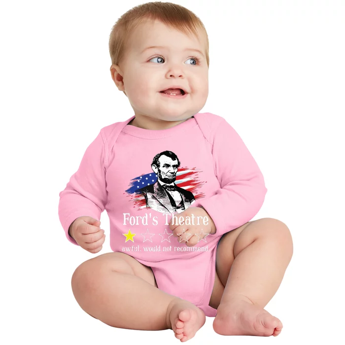 4th Of July Fords Theatre Awful Would Not Recommend Review Baby Long Sleeve Bodysuit