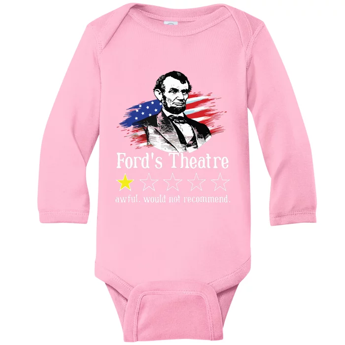 4th Of July Fords Theatre Awful Would Not Recommend Review Baby Long Sleeve Bodysuit