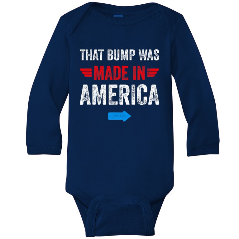 4th Of July Pregnancy Announcement For Dad To Be Baby Long Sleeve Bodysuit