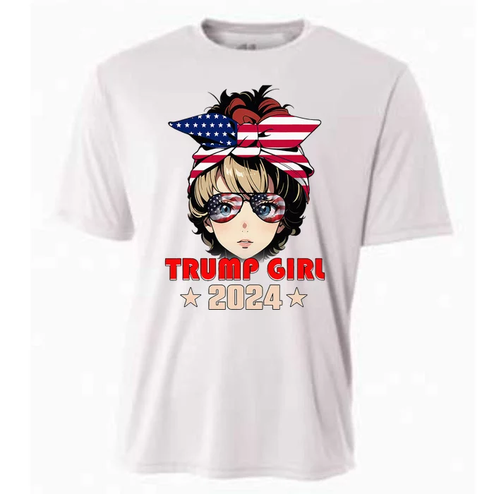 4th Of July Trump 45 47 Trump Girl 2024 Cooling Performance Crew T-Shirt