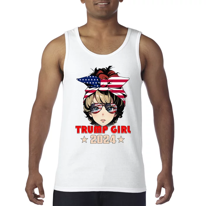 4th Of July Trump 45 47 Trump Girl 2024 Tank Top