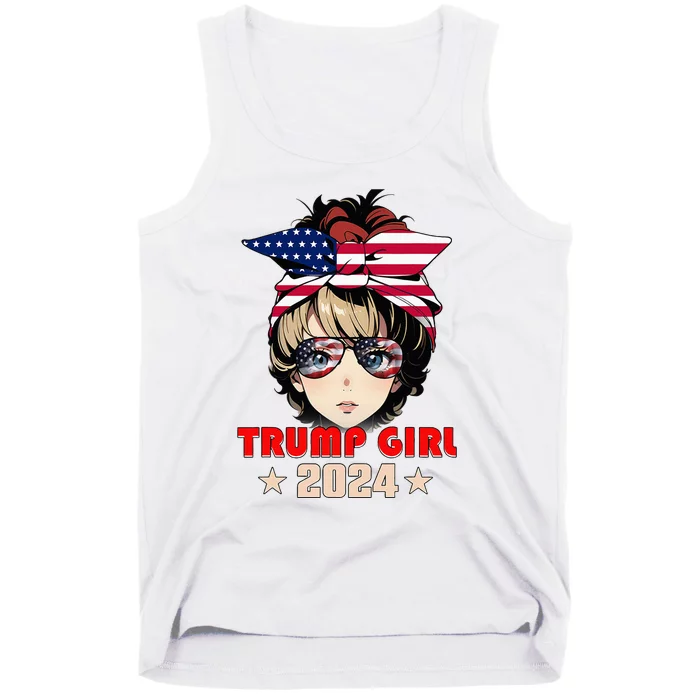 4th Of July Trump 45 47 Trump Girl 2024 Tank Top