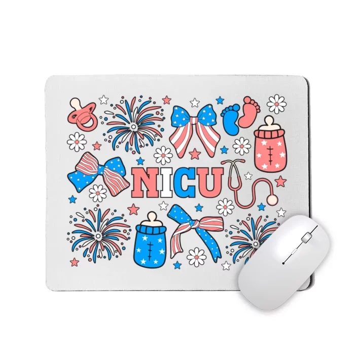 4th Of July Nicu Nurse Doodles Mousepad