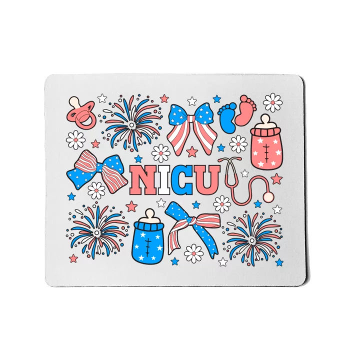 4th Of July Nicu Nurse Doodles Mousepad