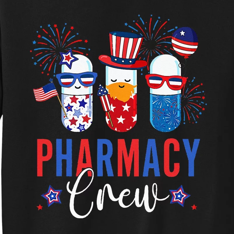 4th Of July Pharmacy Crew Cute Pills American Patriotic Firecracker Gift Sweatshirt