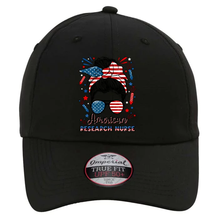 4th Of July Research Nurse American Flag Research Nursing Gift The Original Performance Cap