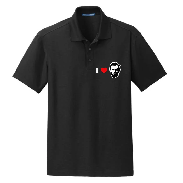 4th Of July Abraham Lincoln Dry Zone Grid Performance Polo