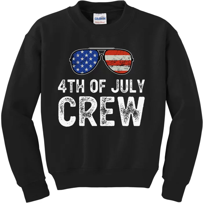 4th of July Crew Matching Family Outfits Kids Sweatshirt