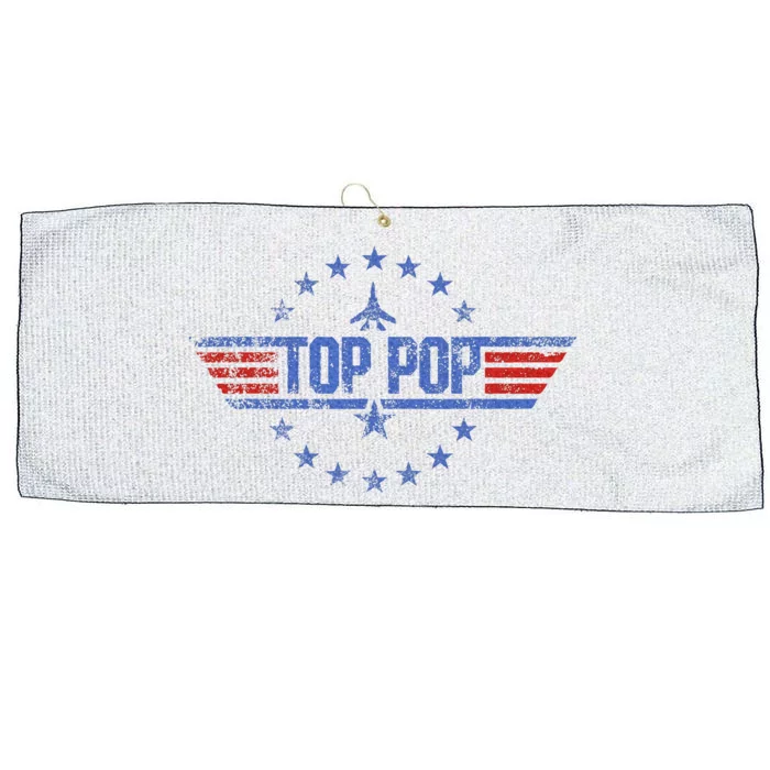 4th Of July Funny Family Patriotic Top Pop Fathers Day Large Microfiber Waffle Golf Towel