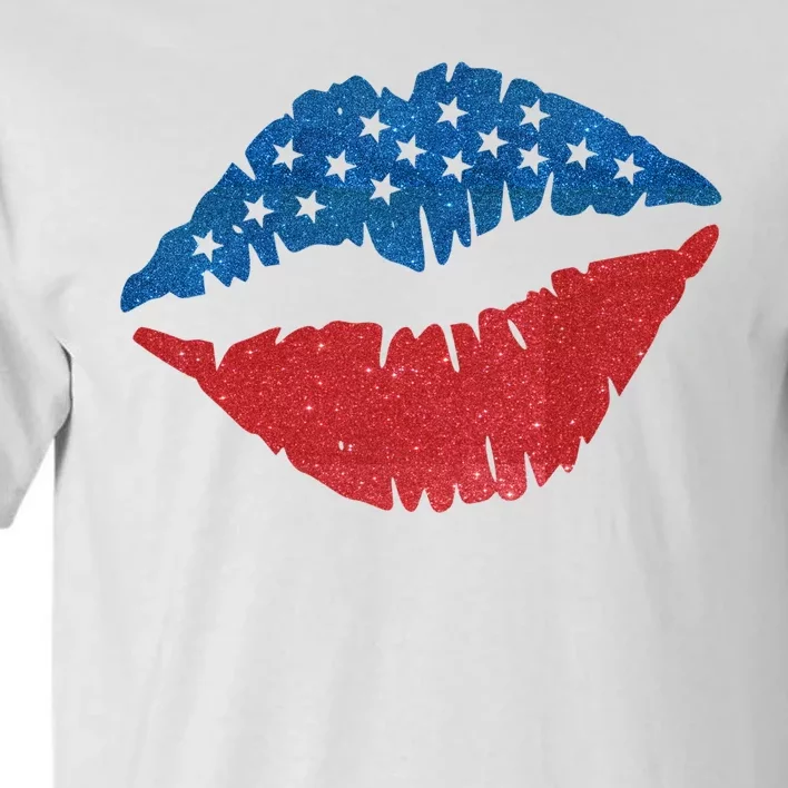 4th Of July Lips Holiday Tall T-Shirt