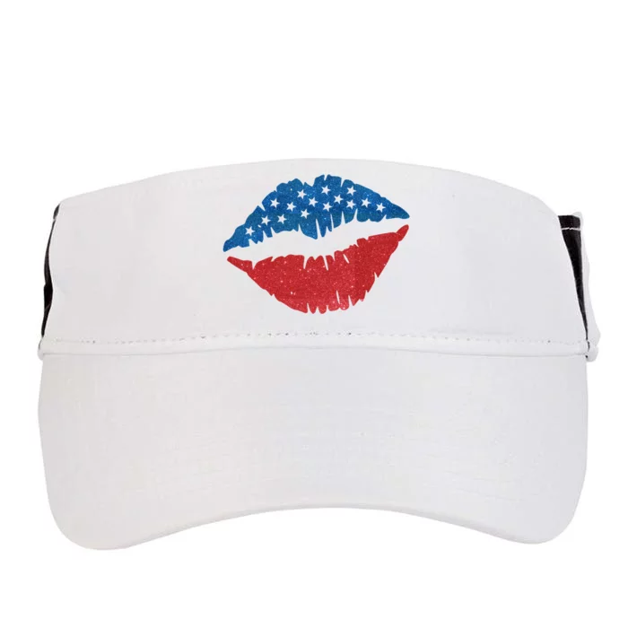 4th Of July Lips Holiday Adult Drive Performance Visor