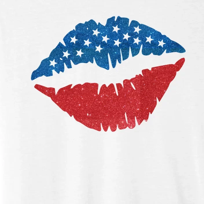 4th Of July Lips Holiday ChromaSoft Performance T-Shirt