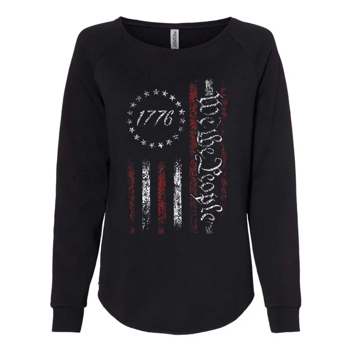 4th of July We The People American History 1776 Vintage Womens California Wash Sweatshirt