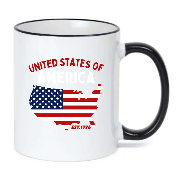 4th Of July United States Of America Est. 1776 Black Color Changing Mug