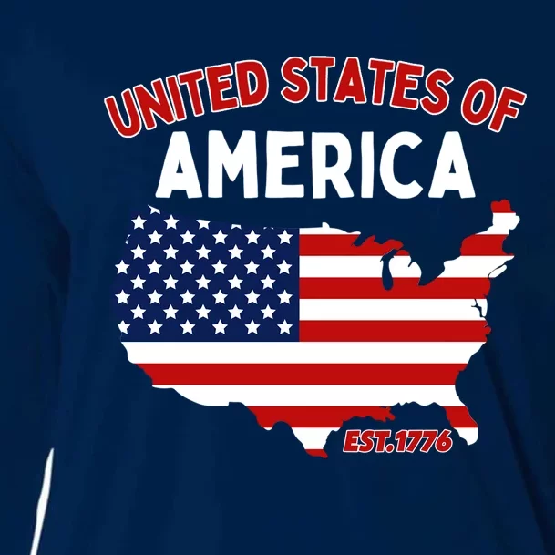 4th Of July United States Of America Est. 1776 Cooling Performance Long Sleeve Crew