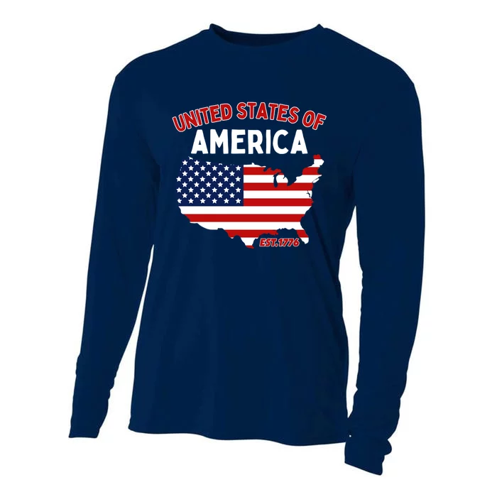 4th Of July United States Of America Est. 1776 Cooling Performance Long Sleeve Crew