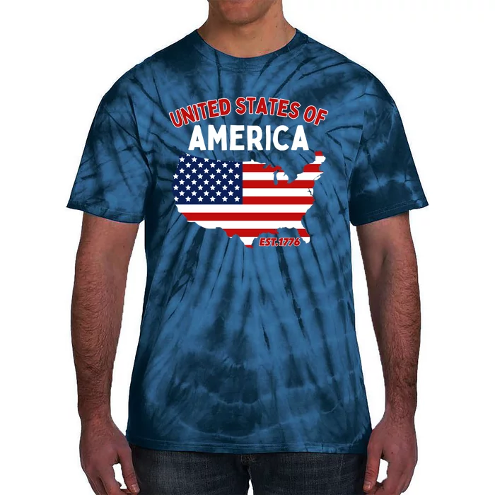 4th Of July United States Of America Est. 1776 Tie-Dye T-Shirt