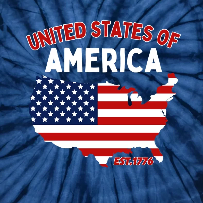 4th Of July United States Of America Est. 1776 Tie-Dye T-Shirt