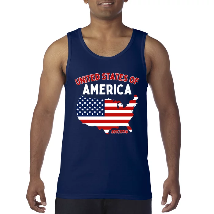 4th Of July United States Of America Est. 1776 Tank Top